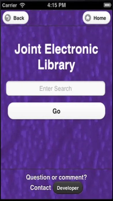 Joint Electronic Library スクリーンショット