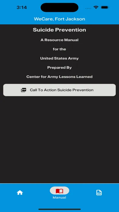 Zrzuty ekranu WeCare, Fort Jackson