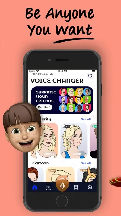 Magic Voice Changer & Effects سکرین شاٹس
