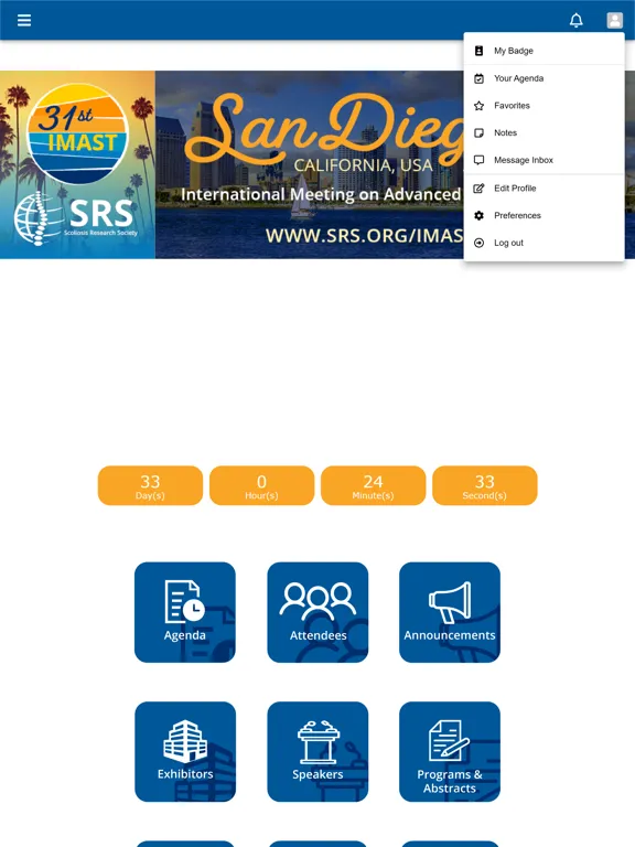 SRS 31st IMAST iPad Screenshots