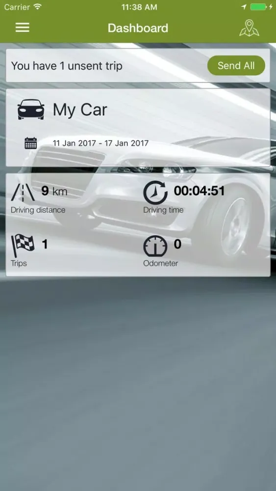DriveProfiler BLE スクリーンショット