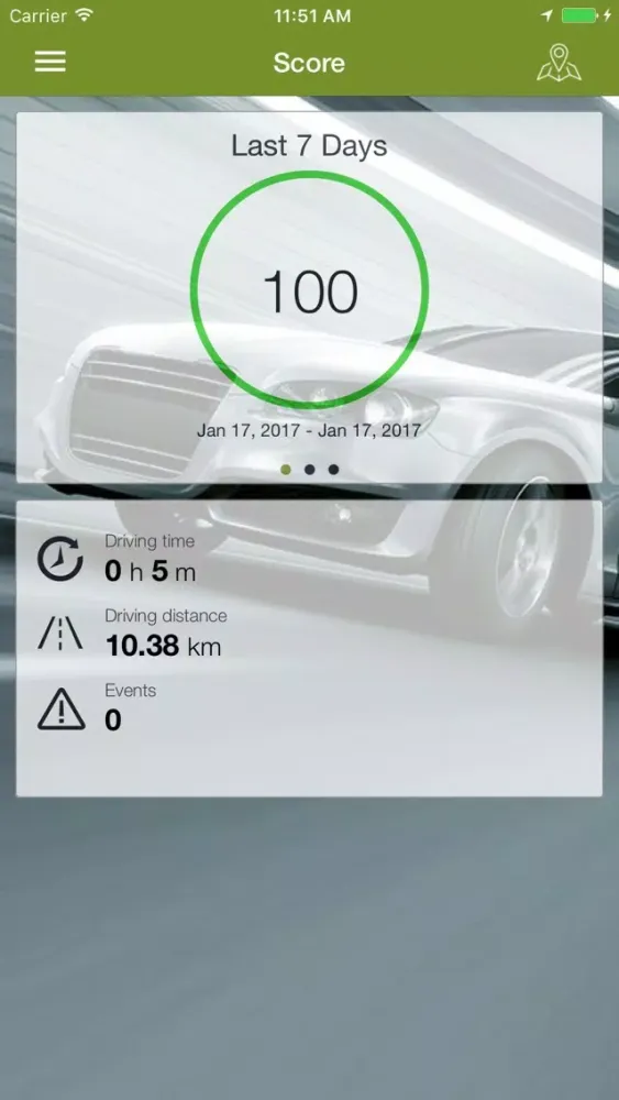 DriveProfiler BLE スクリーンショット
