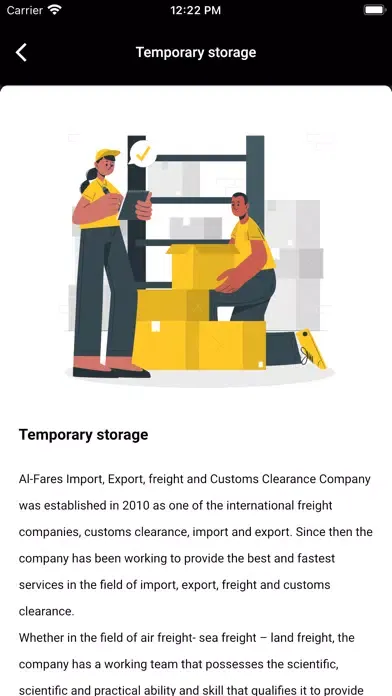 Tangkapan skrin AlFares Freight