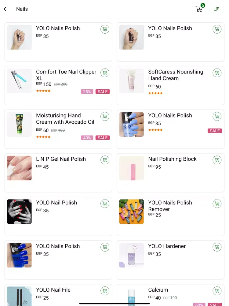 Tangkapan layar NAAS Naturals iPad 