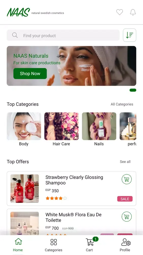 Tangkapan layar NAAS Naturals