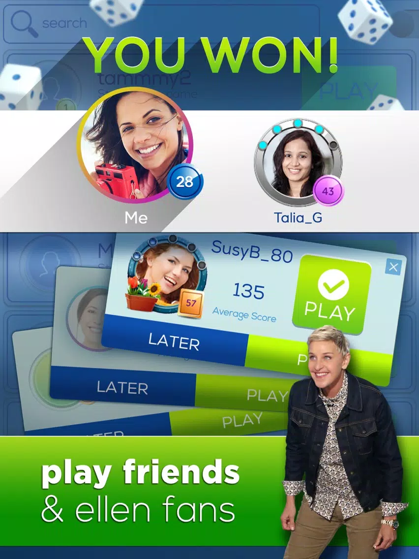 Screenshot di Dice with Ellen iPad 
