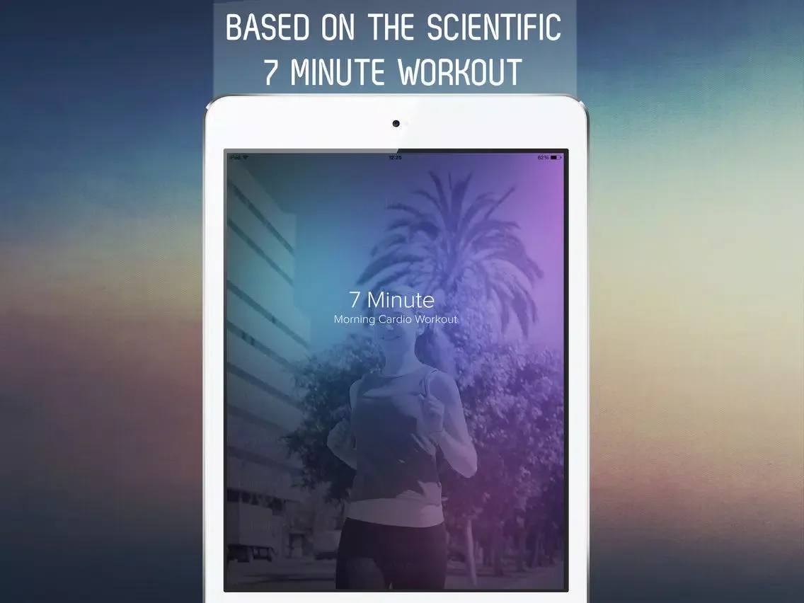 Ảnh chụp màn hình của 7 Minute Morning Cardio Workout for Burning Fat All Day iPad 