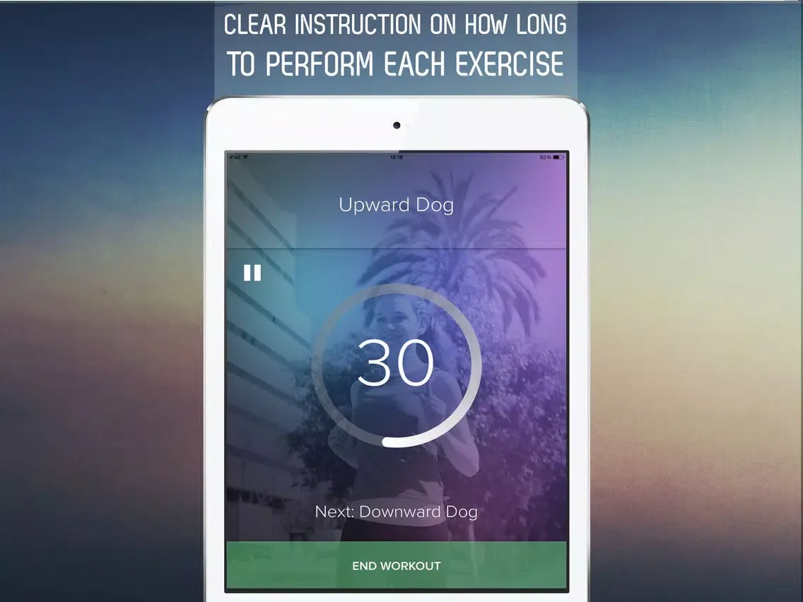 Ảnh chụp màn hình của 7 Minute Morning Cardio Workout for Burning Fat All Day iPad 