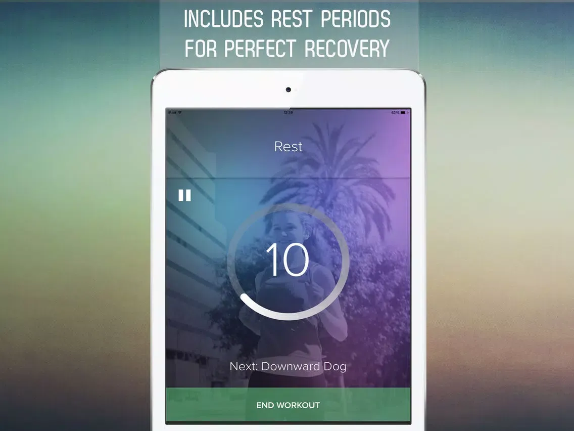 Ảnh chụp màn hình của 7 Minute Morning Cardio Workout for Burning Fat All Day iPad 