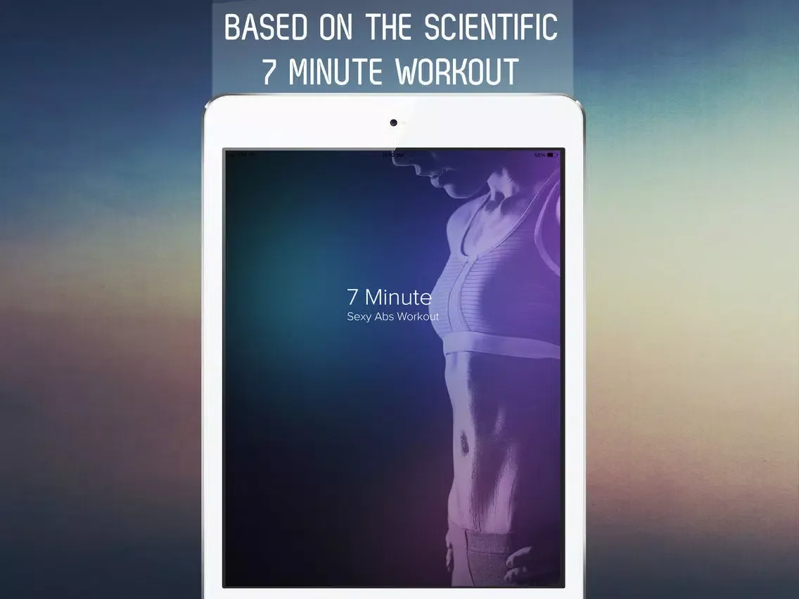 7 Minute Sexy Abs Workout for Fab Abs in 30 Days iPad  Screenshots