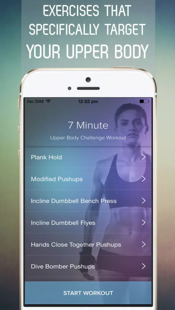 7 Minute Upper Body Challenge Workout for Toning Arms, Shoulder, Chest, Back, and Abs Screenshots