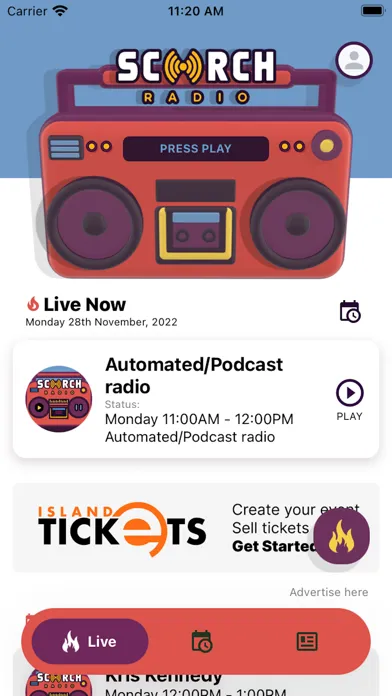 Scorch Radio Screenshots