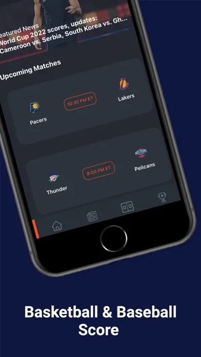 Screenshot di Basketball Score & Schedule