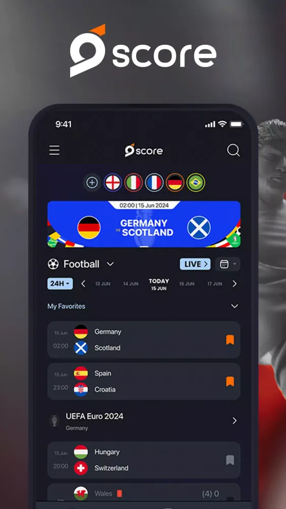 Ảnh chụp màn hình của 9Score