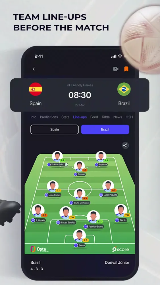 Ảnh chụp màn hình của 9Score