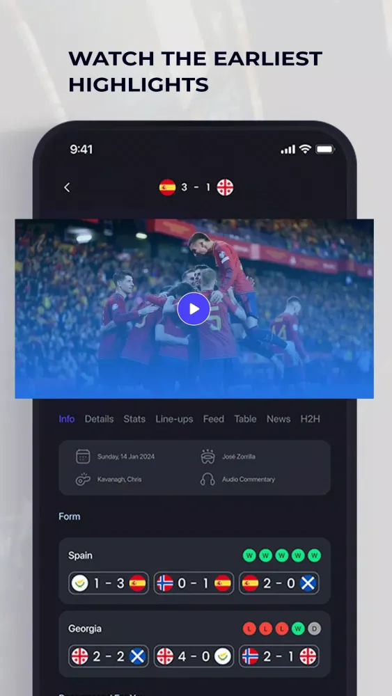 Ảnh chụp màn hình của 9Score