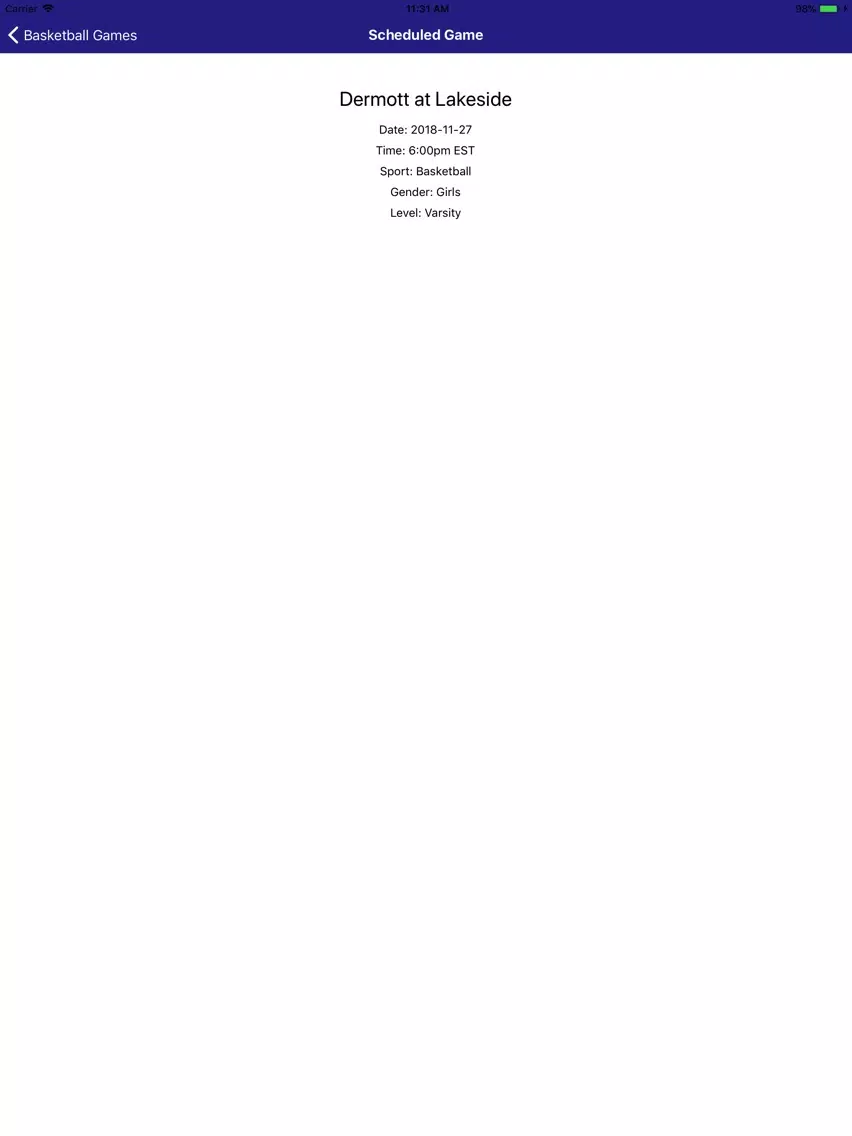 Arkansas Activities Assoc. iPad 應用截圖