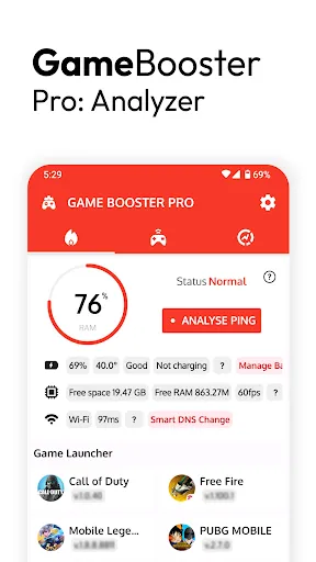 Game Booster Pro: Turbo Mode Ekran Görüntüleri