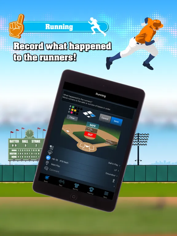 تصاویر EasyScore for Baseball iPad 