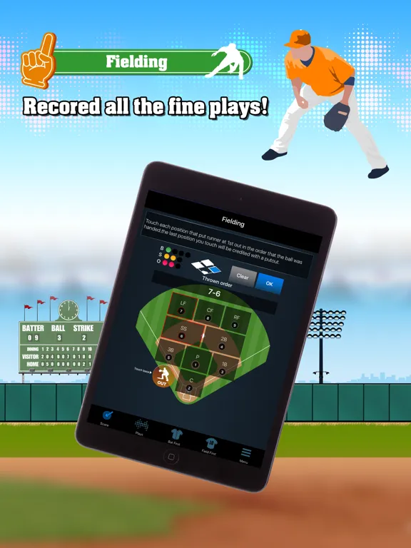 تصاویر EasyScore for Baseball iPad 