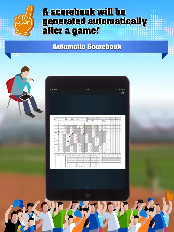 تصاویر EasyScore for Baseball iPad 