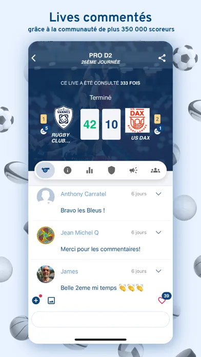 Score'n'co - Sport en direct স্ক্রিনশট