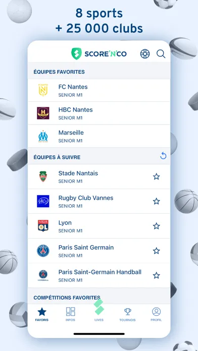 Score'n'co - Sport en direct স্ক্রিনশট