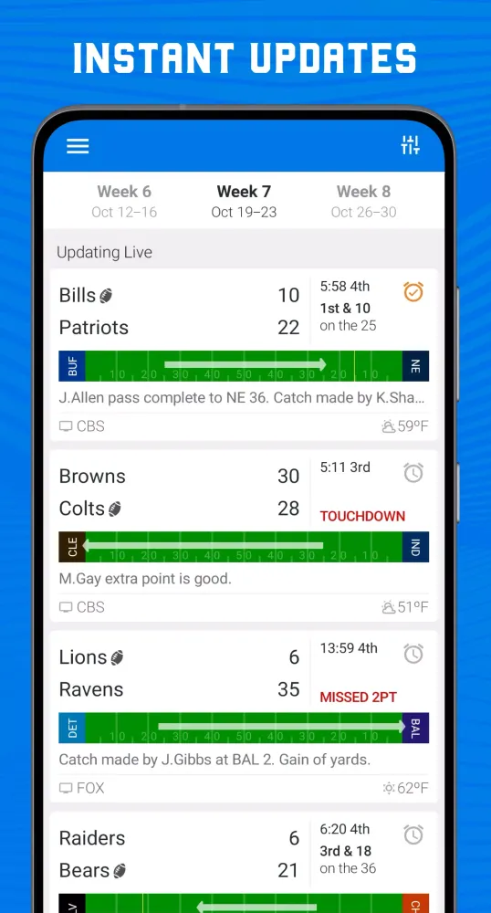 Скриншоты Superfan Sports: NFL Football