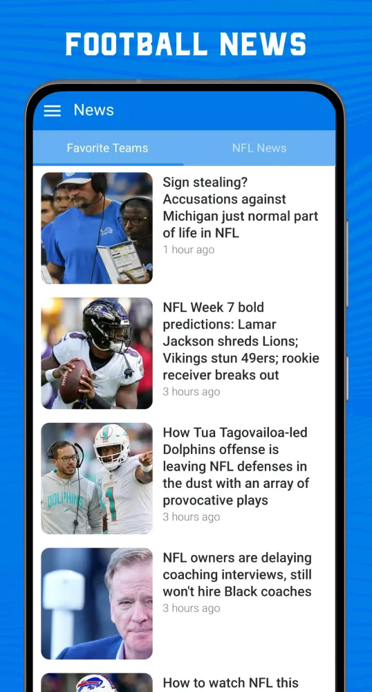 Скриншоты Superfan Sports: NFL Football