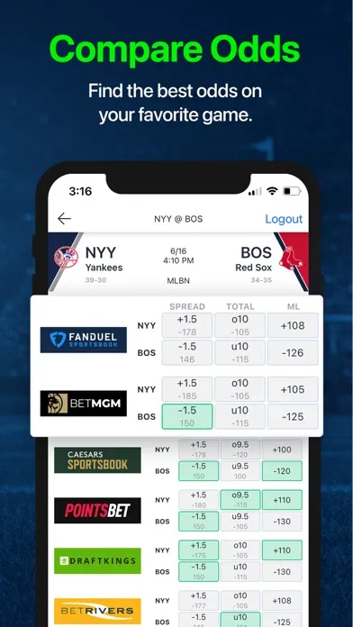 Scores and Odds Sports Betting應用截圖