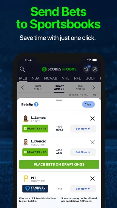 Scores and Odds Sports Betting應用截圖