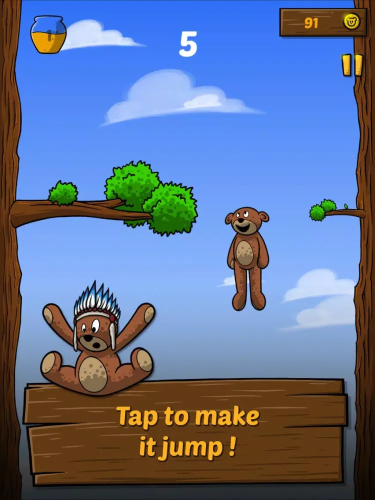Ảnh chụp màn hình của Teddy Jump : The bounding bear iPad 