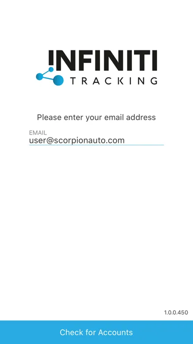 Infiniti Tracking Screenshots