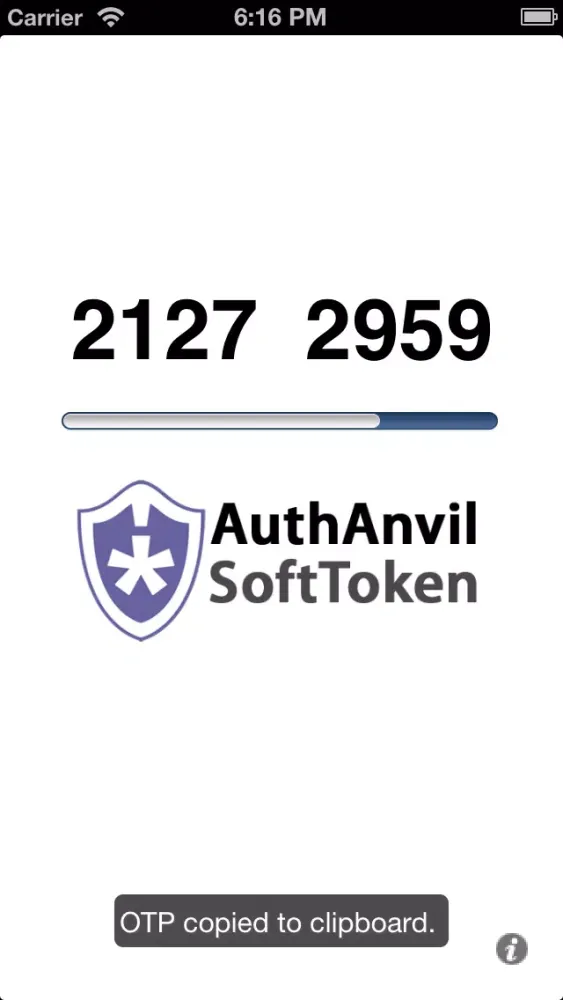 Capturas de pantalla de AuthAnvil SoftToken