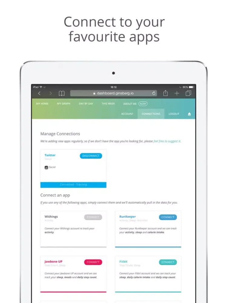 Скриншоты Activity and Mood Diary by Ginsberg iPad 