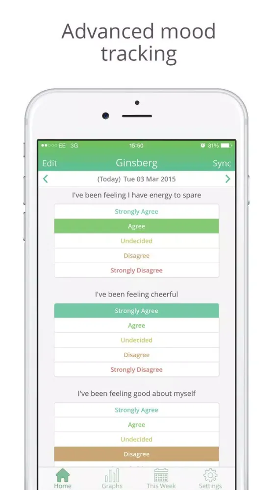 Скриншоты Activity and Mood Diary by Ginsberg