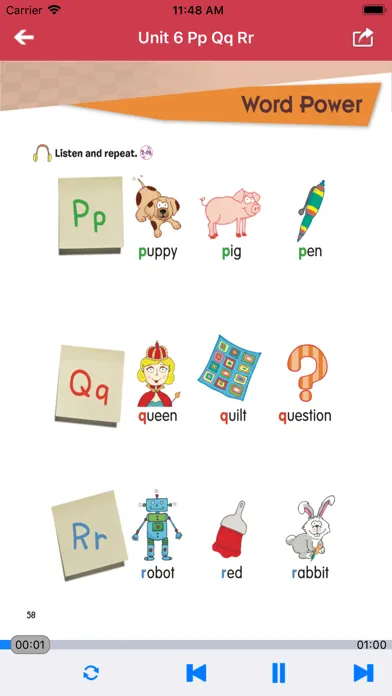 Capturas de pantalla de 英语自然拼读法第1级 - English Phonics