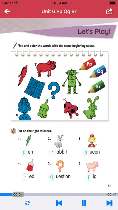 Capturas de pantalla de 英语自然拼读法第1级 - English Phonics