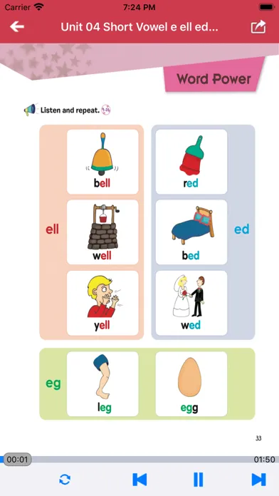 Zrzuty ekranu 英语自然拼读法第2级 - English Phonics