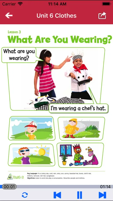 Ảnh chụp màn hình của 早教启蒙英语 Hats on top 2