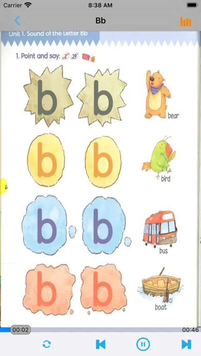Captures d'écran de Phonics Kids教材2A2B -英语自然拼读王