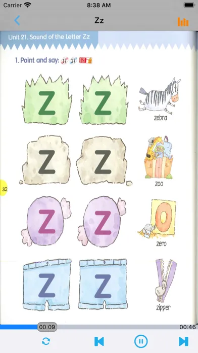 Captures d'écran de Phonics Kids教材2A2B -英语自然拼读王