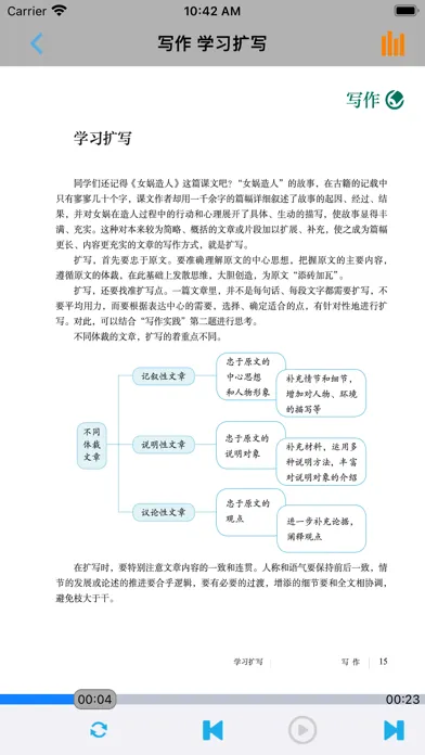 Tangkapan layar 初中语文九年级下册人教版