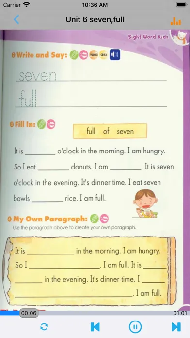 Sight Words 5A5B -220个神奇的常用字应用截图