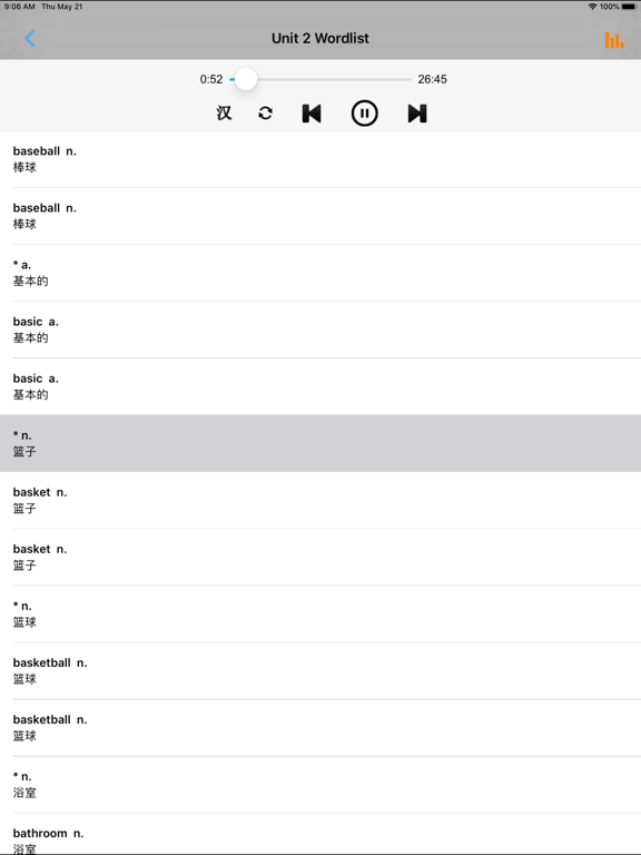中考英语必备1600词 iPad  স্ক্রিনশট
