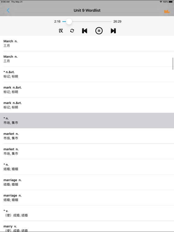 中考英语必备1600词 iPad  স্ক্রিনশট
