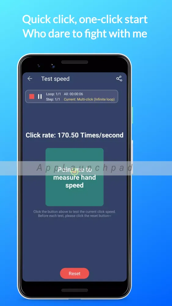 ภาพหน้าจอของ Auto clicker elf-auto click