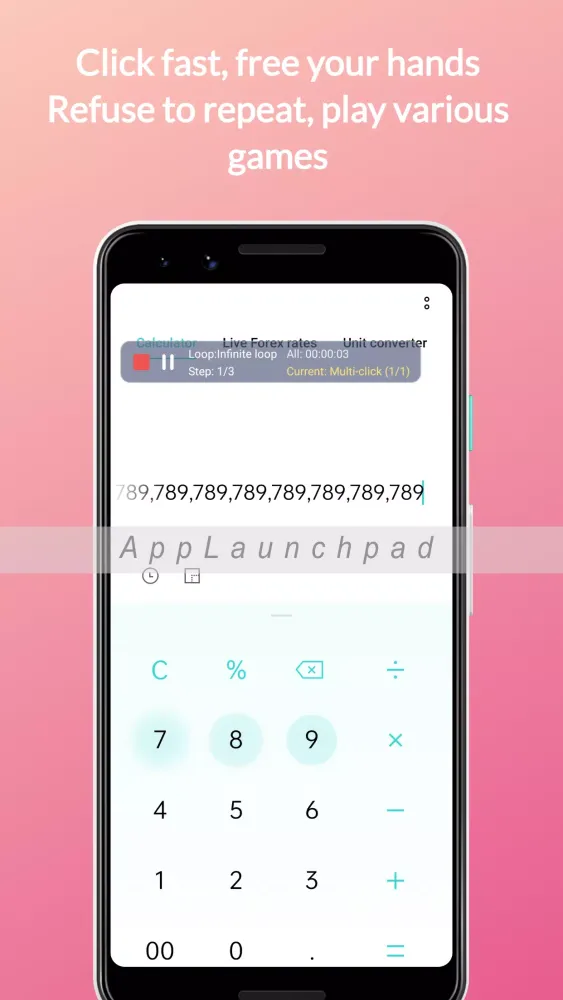 ภาพหน้าจอของ Auto clicker elf-auto click
