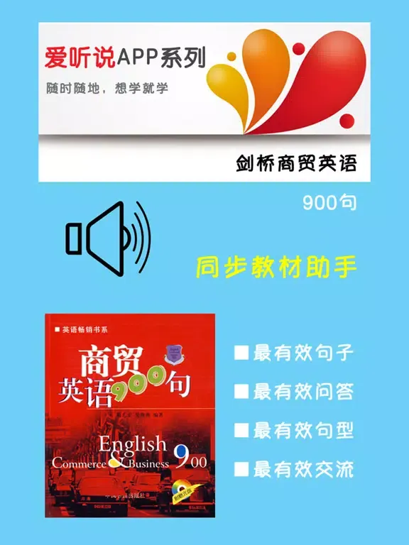 Captures d'écran de 剑桥商贸英语900句 iPad 