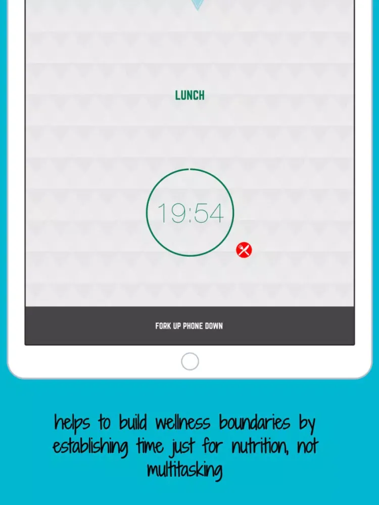 Capturas de tela do Fork Up. Phone Down. iPad 